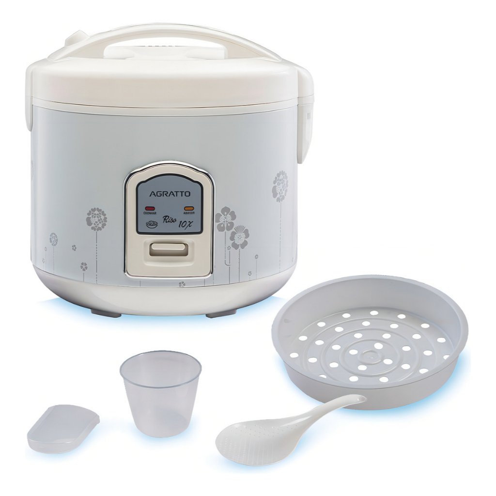 Panela De Arroz Elétrica Riso PA6X Branco Agratto 127v/ 220v