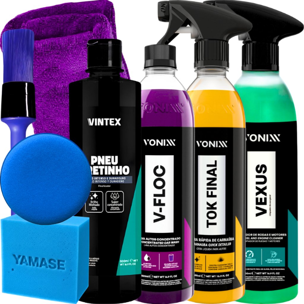 KIT SHAMPOO V-FLOC CERA TOK FINAL VEXUS VONIXX PRETINHO VINTEX