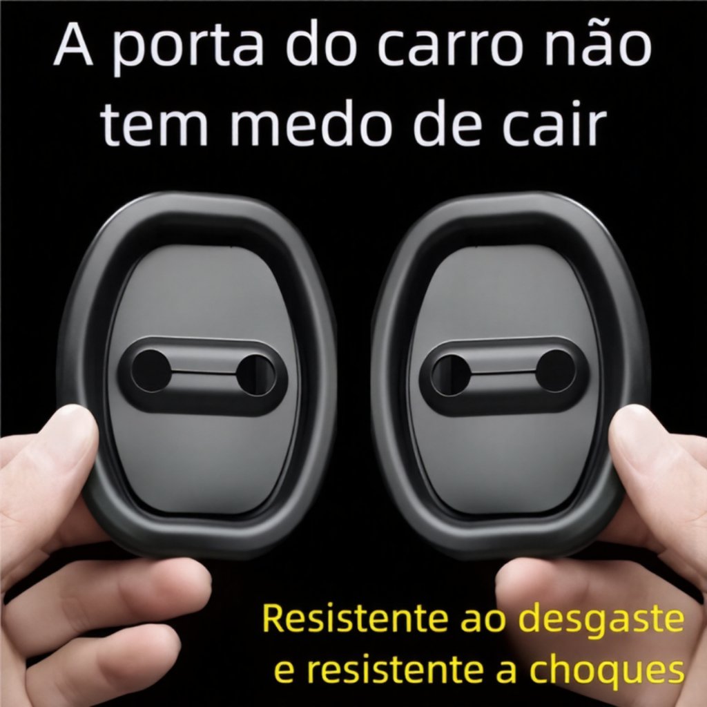 Kit Protetor de Porta do Carro 4 Peças - Amortecedor Borracha Anti Colisão  4.4