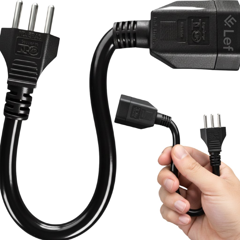 Adaptador Tomada 20a P/ 10a Carregador Carro Elétrico Bivolt 127/220v