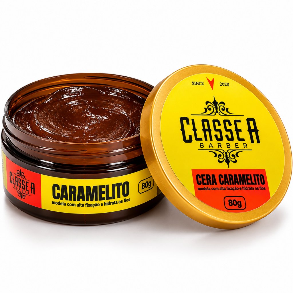 KIT 1,2 OU 3 POMADAS PASTA MODELADORA CARAMELITO 80G CLASSE  A