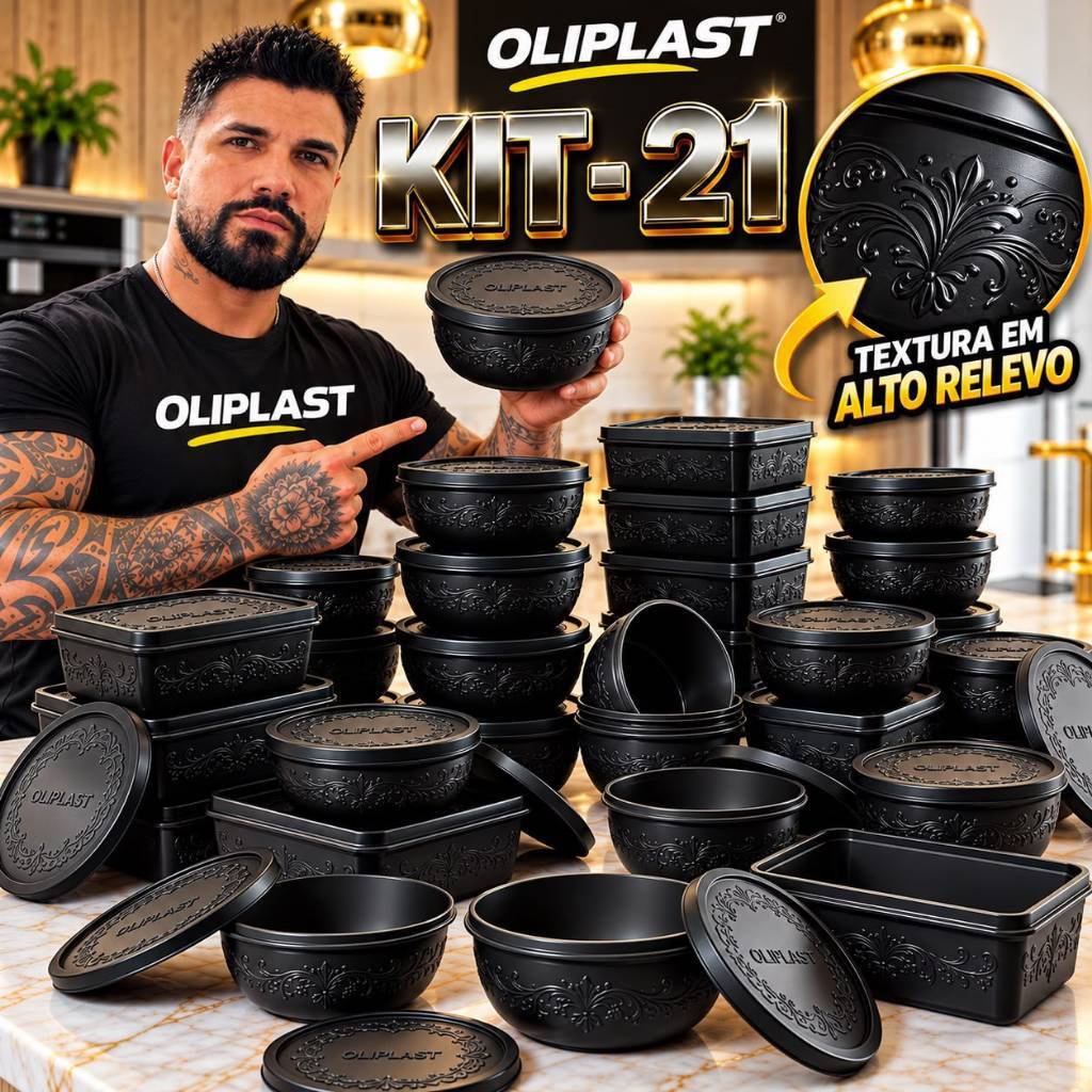 kit 21 potes para cozinha